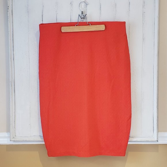 KARDASHIAN KOLLECTION  Pencil Skirt Size : XL  bright Orange - Picture 1 of 6